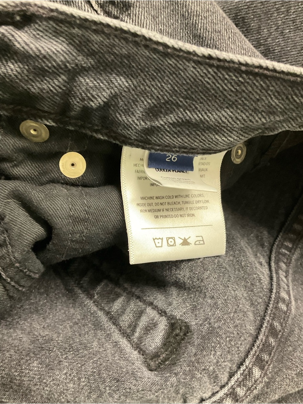 Citizens of Humanity Winslow Boyfriend Vintage Black Jeans 26 - Picture 7 of 8